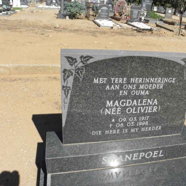 SWANEPOEL Magdalena nee OLIVIER 1917-1998
