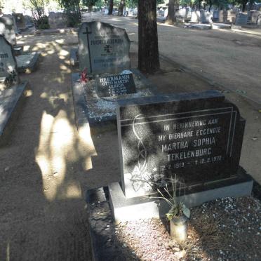 TEKELENBURG Martha Sophia 1919-1972