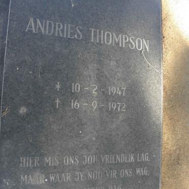 THOMPSON Andries 1947-1972
