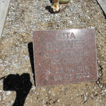 THERON Anna Catherine Susanna 1884-1956 :: WET Rita, de 1917-2002