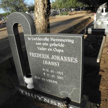 THUYNSMA Frederik Johannes 1932-2002