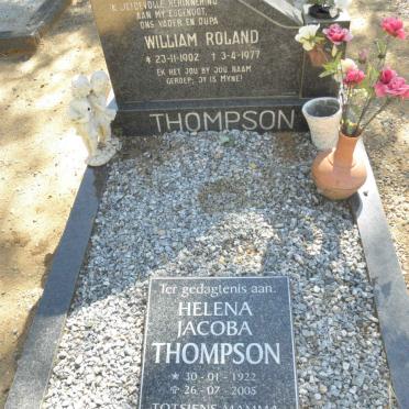 THOMPSON William Roland 1902-1977 :: THOMPSON Helena Jacoba 1922-2005