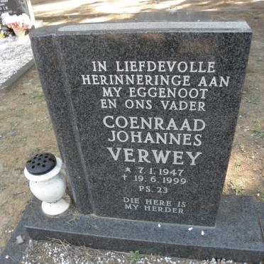 VERWEY Coenraad Johannes 1947-1999