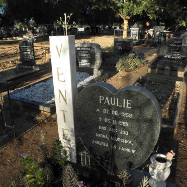 VENTER Paulie 1959-1999