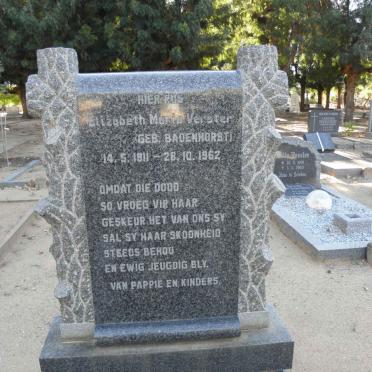 VERSTER Elizabeth Maria nee BADENHORST 1911-1962