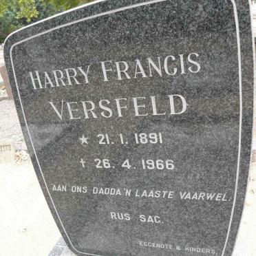 VERSFELD Harry Francis 1891-1966