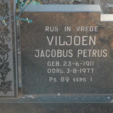 VILJOEN Jacobus Petrus 1911-1977