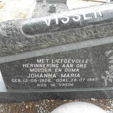 VISSER Johanna Maria 1906-1990