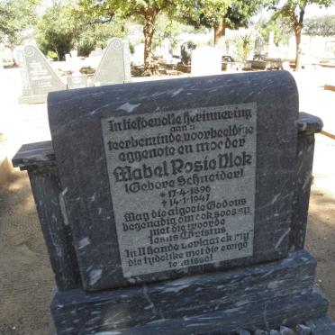 VLOK Mabel Rosio nee SCHNEIDER 1896-1947