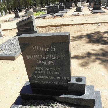 VOGES Willem Gerhardus 1908-1982