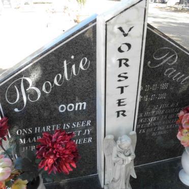 VORSTER Paul 1955-2002