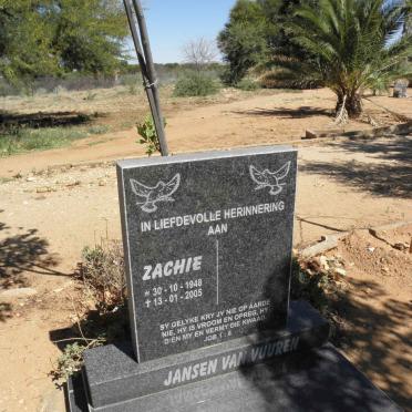 VUUREN Zachie, Jansen van 1948-2005