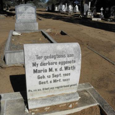 WATH Maria M., v.d. 1905-1931