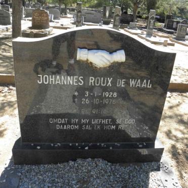 WAAL Johannes Roux, de 1928-1976