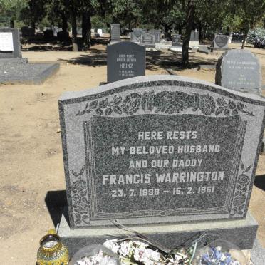 WARRINGTON Francis 1898-1961