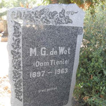 WET M.G. , de 1897-1963