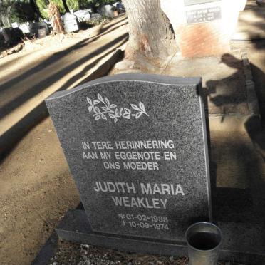 WEAKLEY Judith Maria 1938-1974