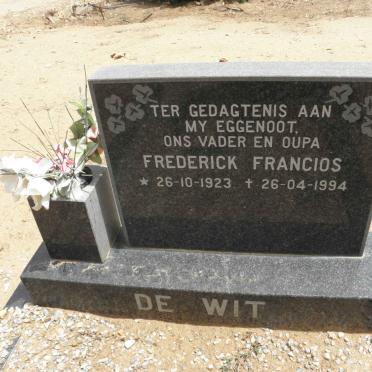 WIT Frederick Francios, de 1923-1994