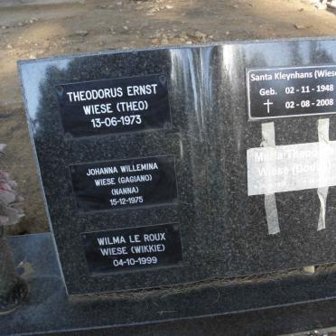 WIESE :: ROUX :: KLEYNHANS