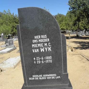 WYK Miemie M.C., van 1880-1970