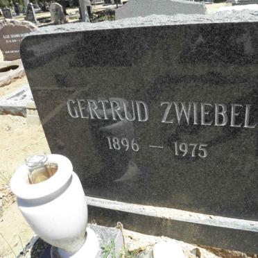 ZWIEBEL Gertrud 1896-1975