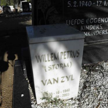 ZYL Willem Petrus, van 1940-2003 &amp; Maria Carolina ENGELBRECHT 1940-1991