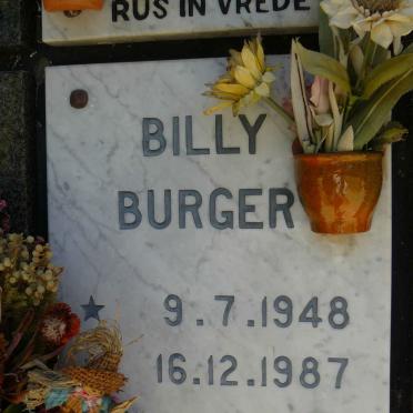 BURGER Benjamin 1948-1987