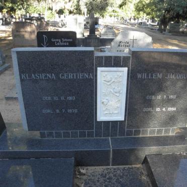 ? Willem Jacobus 1912-1994 &amp; Klasiena Gertiena 1913-1970