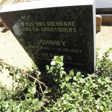 ? Johnny 1940-1987 Hermien 1938-1996