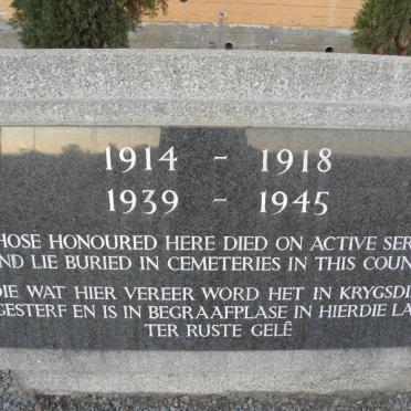 4. War Memorial Plaque