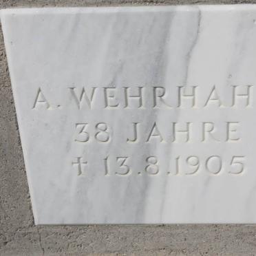 WEHRHAHN A. -1905