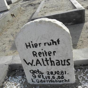 ALTHAUS W. 1881-1906