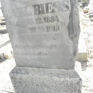 BIESS Carl 1884-1918