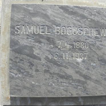BOGUSCHEWSKI Samuel 1880-1937