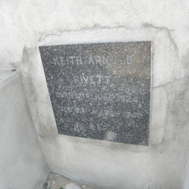 RIVETT Keith Arnold 1924-1949