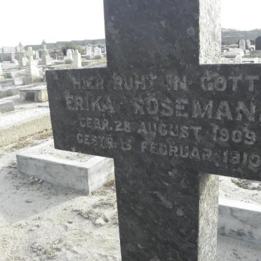 ROSEMANN Erika 1909-1910