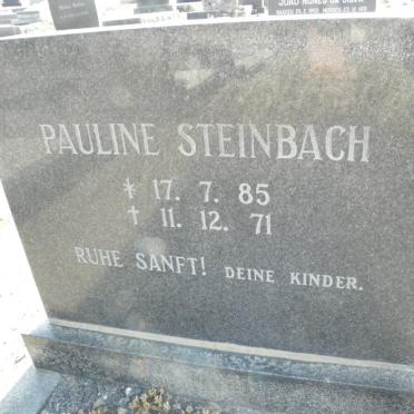 STEINBACH Pauline 1885-1971
