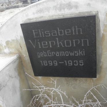 VIERKORN Elizabeth nee GRAMOWSKI 1899-1935