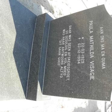 VISAGIE Paula Mathilda 1929-1994