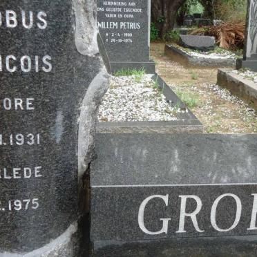 GROBLER Jacobus Francois 1931-1975