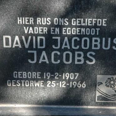 JACOBS David Jacobus 1907-1966