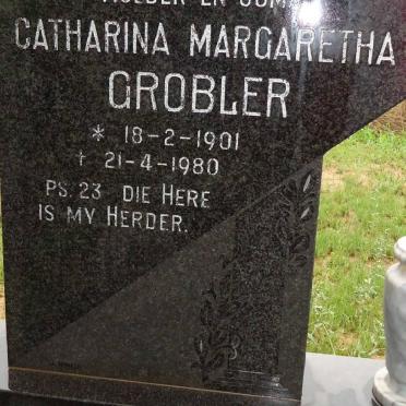 GROBLER Catharina Margaretha nee KLOERA 1901-1980