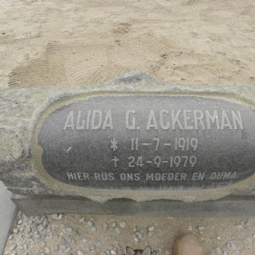 ACKERMAN Alida G. 1919-1979