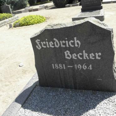 BECKER Friedrich 1881-1964