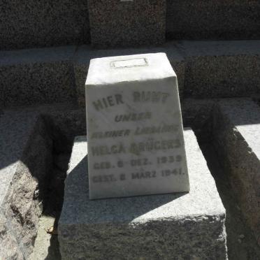 BRÜGERS Bernhard Otto 1913-1981 &amp; Erna Elizabeth GRÜTZNER 1909-1972 :: BRÜGERS Helga 1939-1941