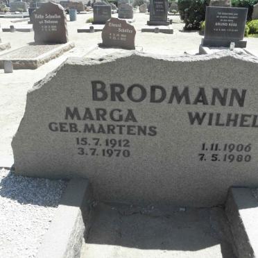 BRODMANN Wilhelm 1906-1980 &amp; Marga MARTENS 1912-1970