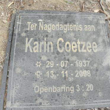 COETZEE Karin 1937-2008