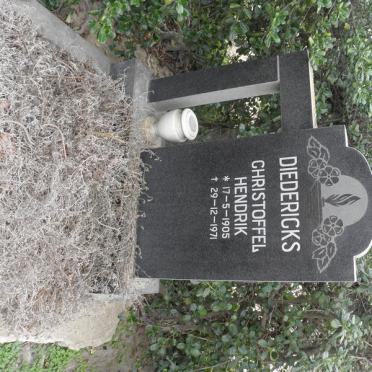 DIEDERICKS Christoffel Hendrik 1905-1971