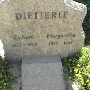 DIETTERLE Richard 1873-1958 &amp; Margarethe 1876-1965