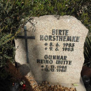 HORSTHEMKE Birte 1983-1983 :: WITTE Gunnar Heino 1985-1985